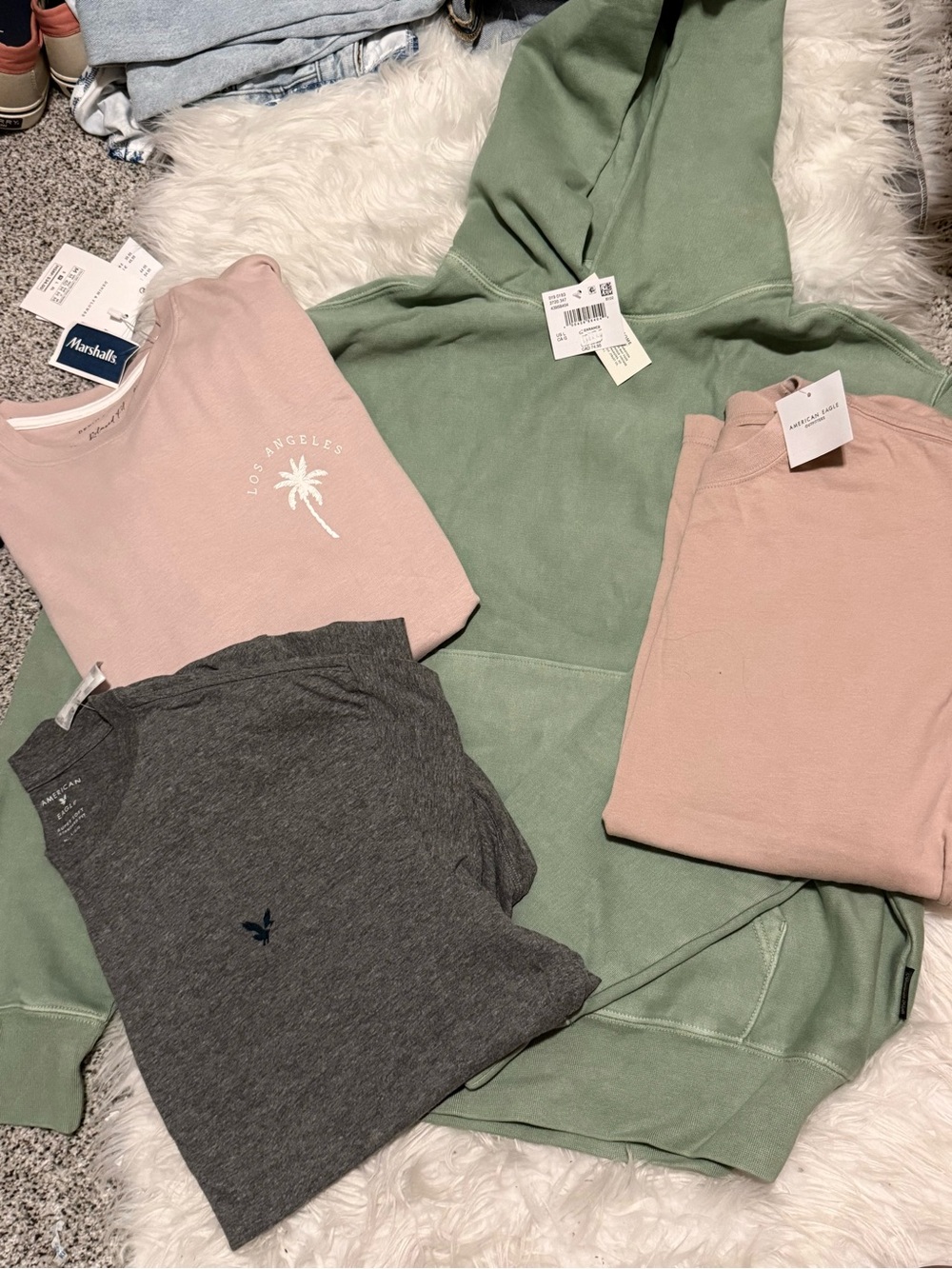 MENS NWT LOT SIZE LARGE: American Eagle and Marshals top